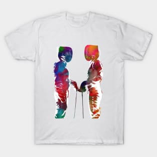 fencing sport art #fencing #sport T-Shirt